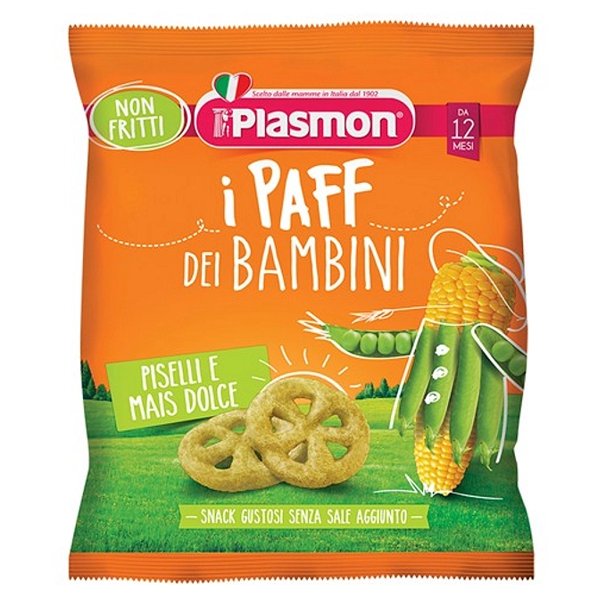 Plasmon Dry Snack Paff Piselli Mais 15 G