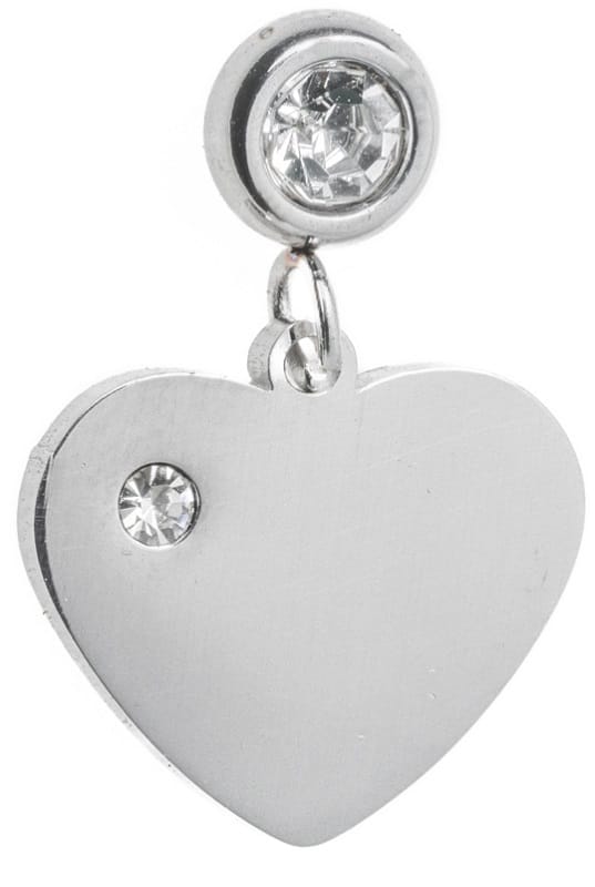 Orecchini Cuore In Vetro Di Murano Autentico, Rossi Con Brillantini, 12 Mm, Fatti A Mano A Venezia