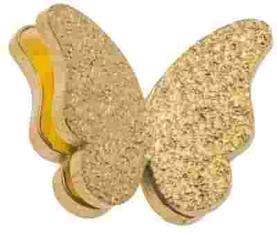 ORECCHINO FARFALLA GLITTER ORO