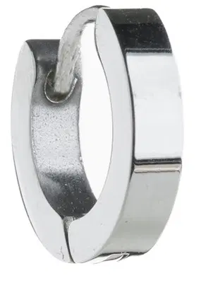 ORECCHINO HOOP QUADRATO 3 MM ACCIAIO ORECCHINO HOOP QUADRATO 3 MM ACCIAIO