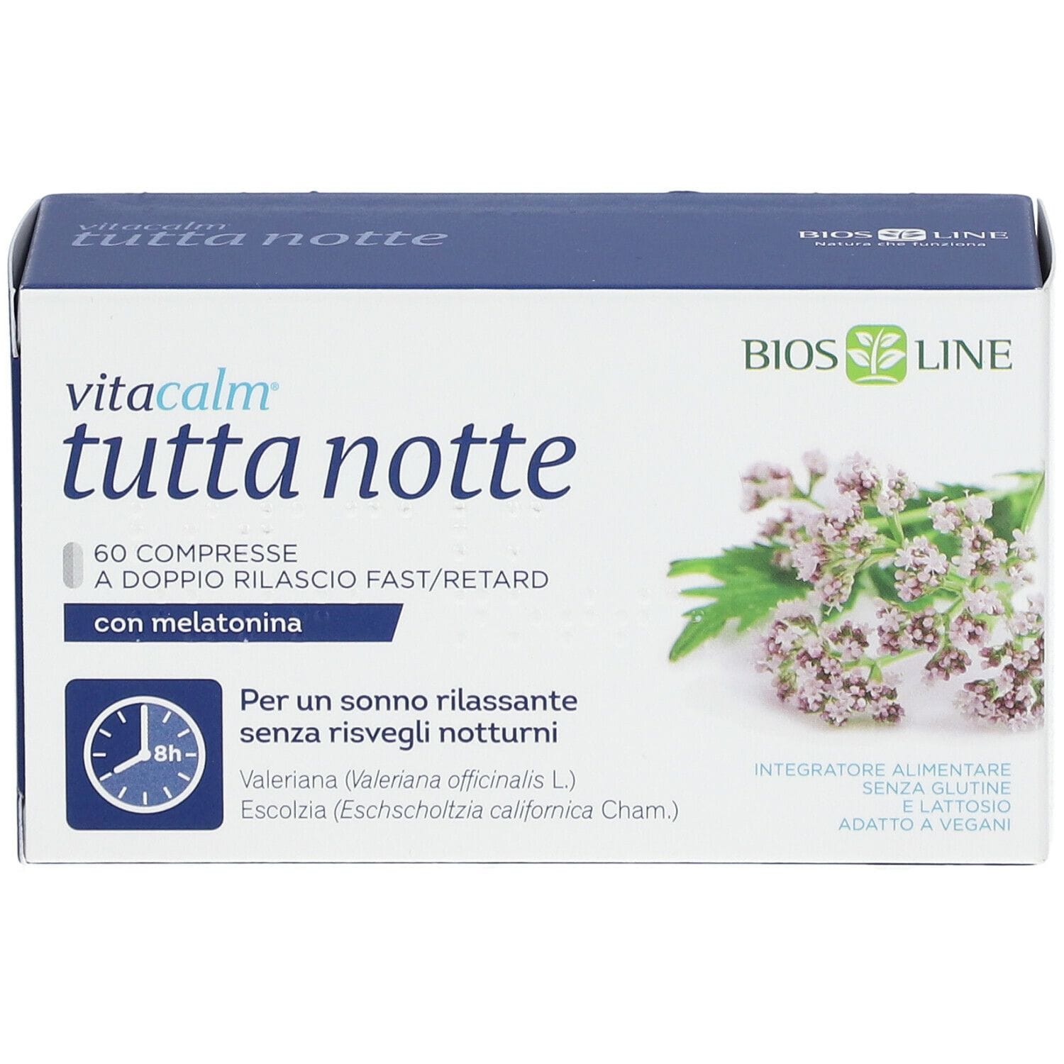 VITACALM TUTTA NOTTE CON MELATONINA 60 COMPRESSE