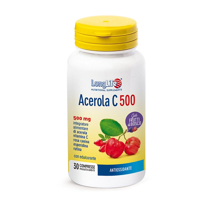 Longlife Acerola C500 Frutti Di Bosco 30 Compresse