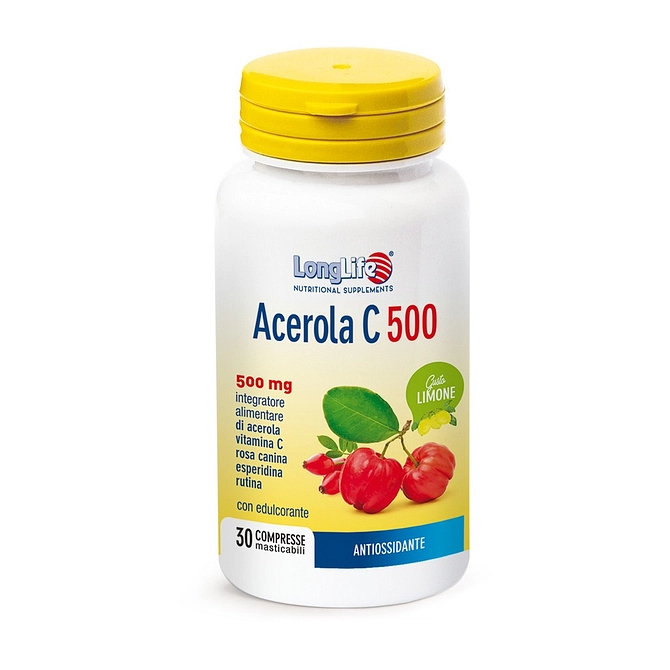 Longlife Acerola C500 Limone 30 Compresse