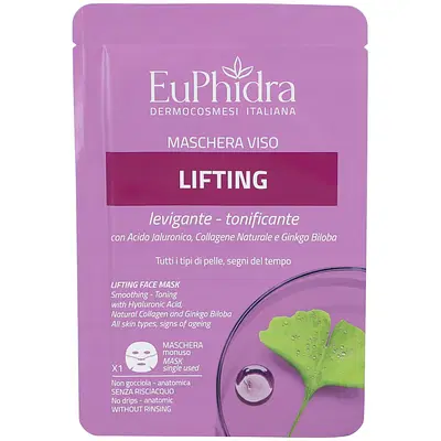 EUPHIDRA MASCHERA VISO LIFTING 1 PEZZO EUPHIDRA MASCHERA VISO LIFTING 1 PEZZO