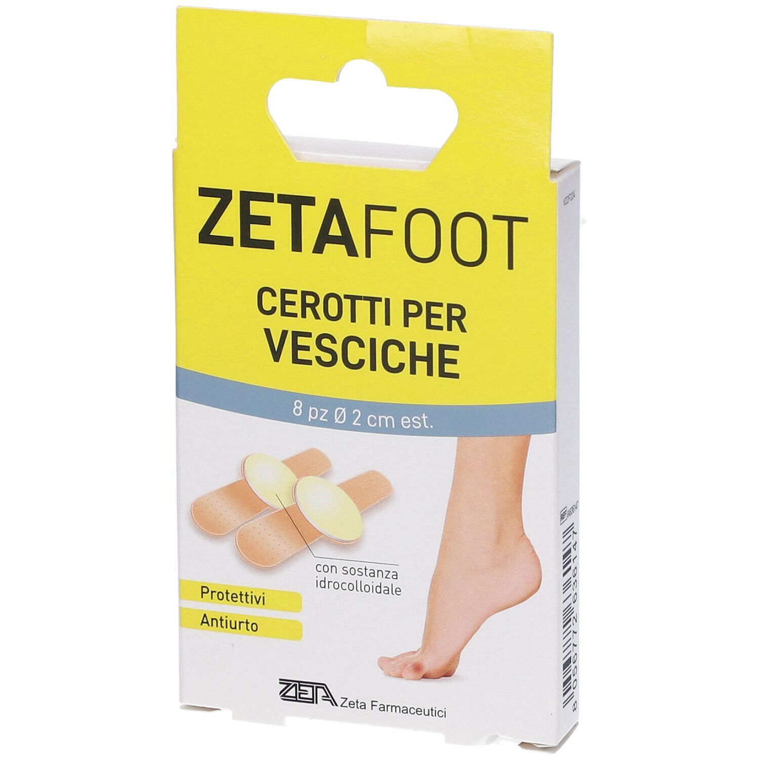 Zetafoot Cerotto Idrocolloidale Vesciche 8 Pezzi