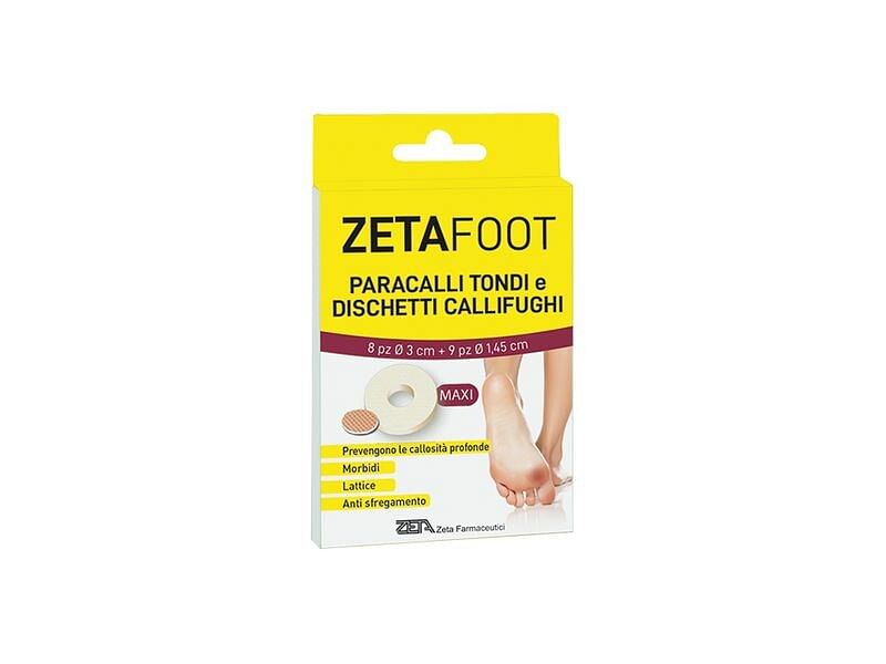 Zetafoot Paracallo Tondo 8 Pezzi + Dischetto Callifugo 9 Pezzi