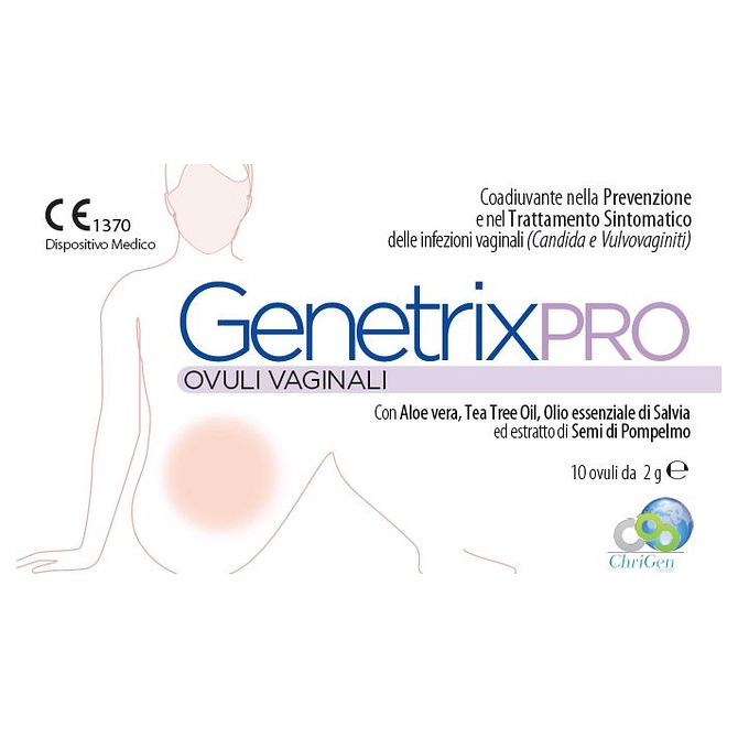 Genetrix Pro 10 Ovuli Vaginali 2 G