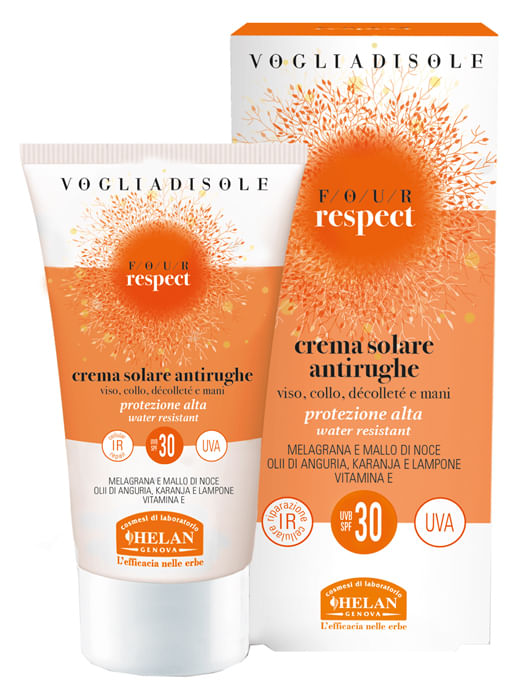 VOGLIA DI SOLE RESPECT CREMA SOLARE ANTIRUGHE SPF30 50 ML