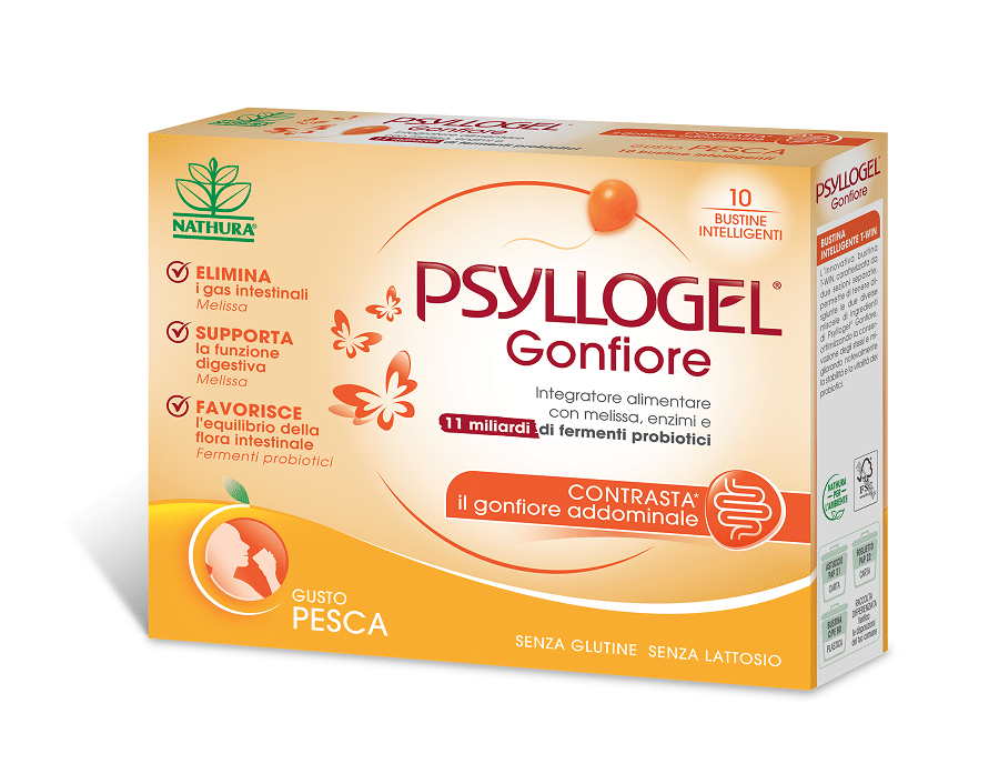 Psyllogel Gonfiore Pesca 10 Bustine