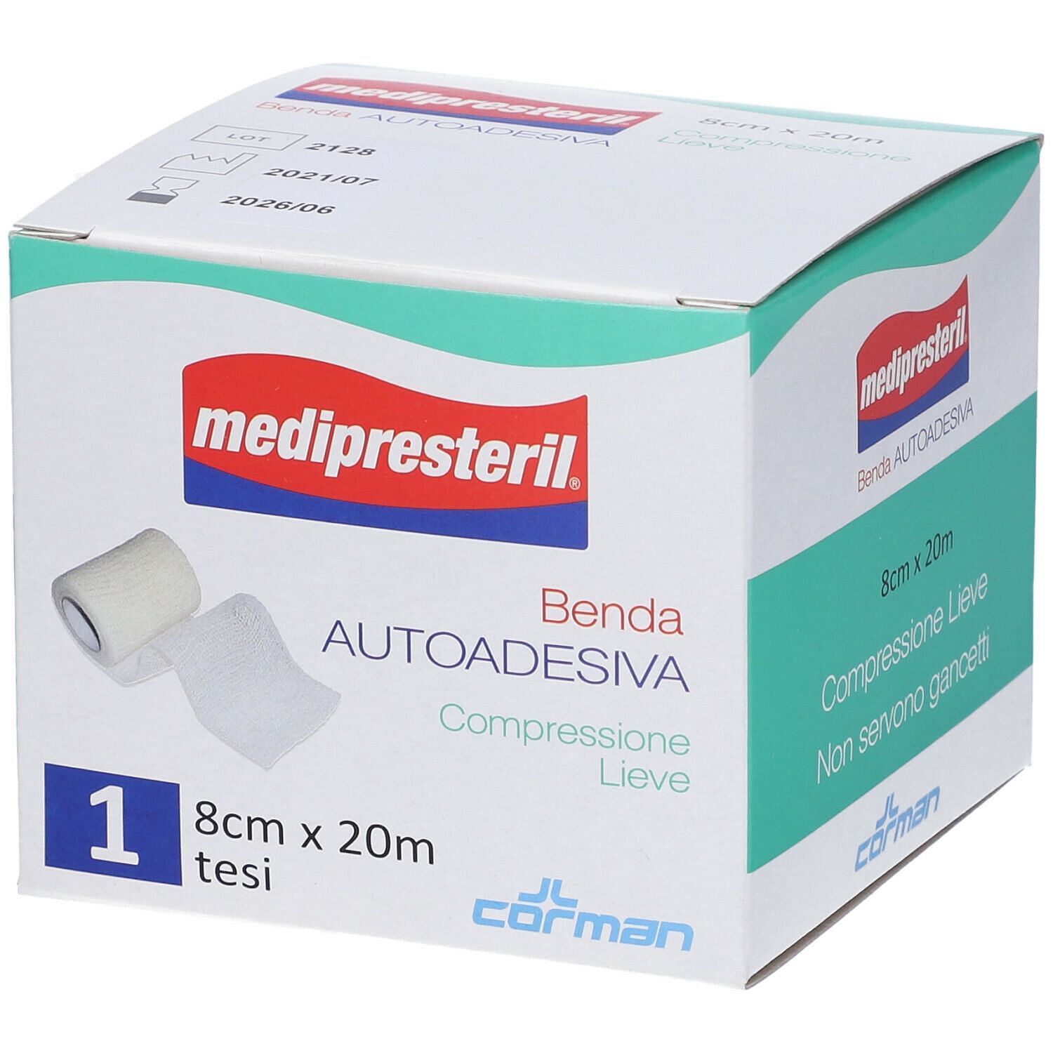 Medipresteril Benda Autoadesiva 8 X2000 Cm 1 Pezzo