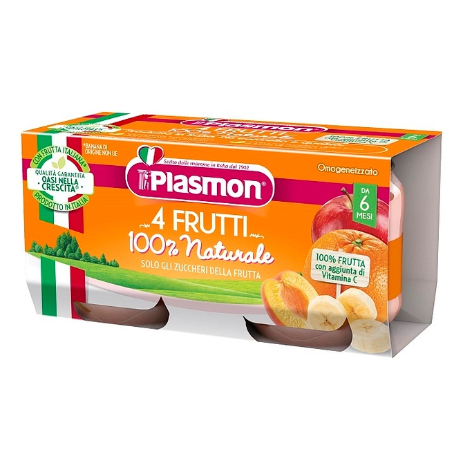 Plasmon Omogeneizzato 4 Frutti 2 X 80 G