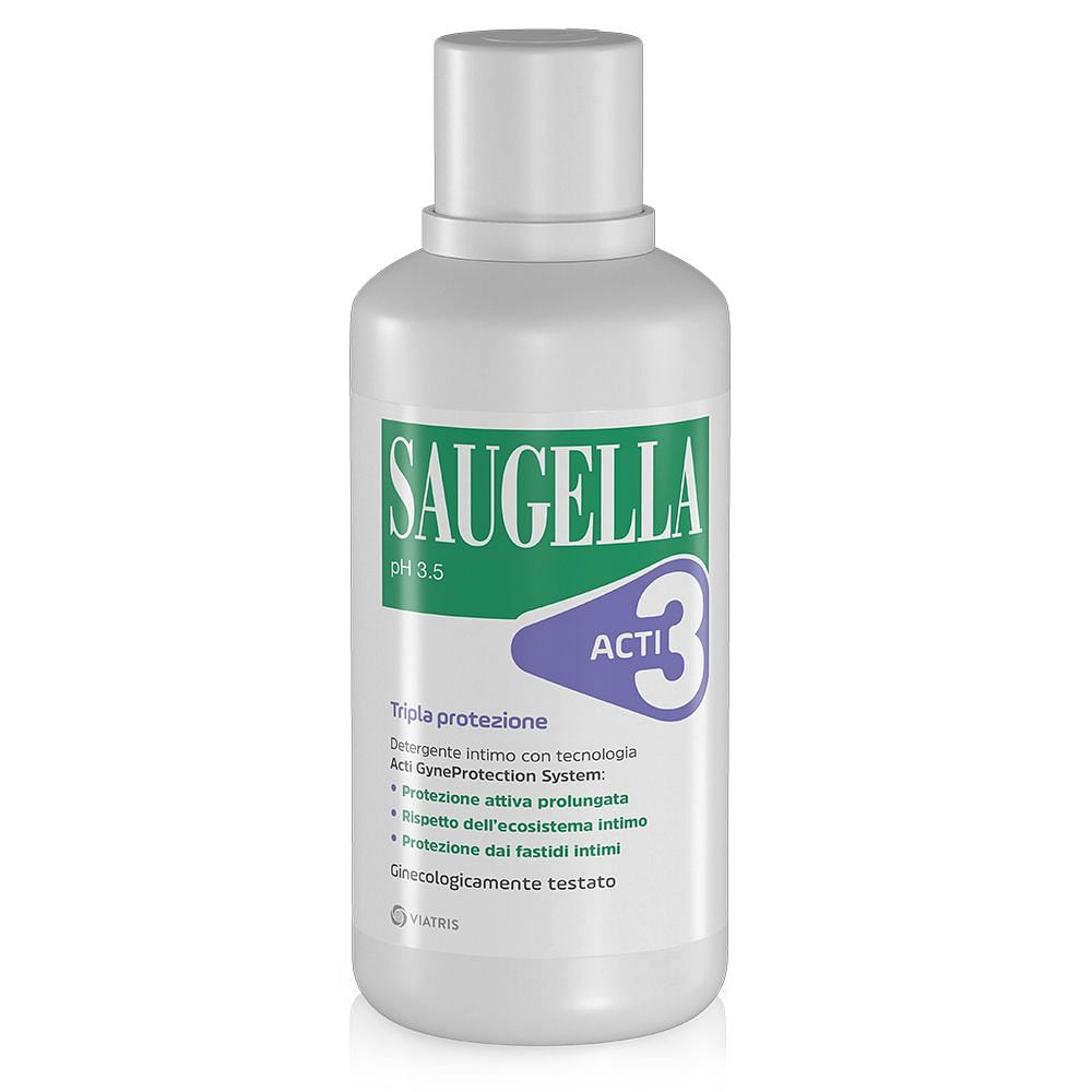 Saugella Acti3 Tripla Protezione Detergente Intimo 500 Ml