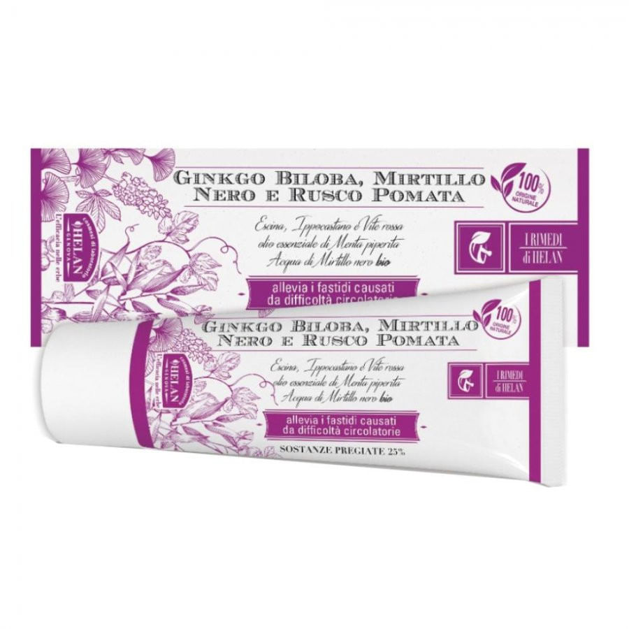 I RIMEDI DI HELAN GINKGO BILOBA MIRTILLO NERO RUSCO POMATA 75 ML