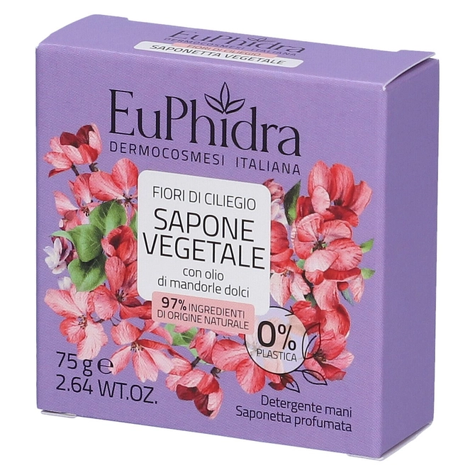 Euphidra Saponetta Vegetale Fiori Di Ciliegio75 G