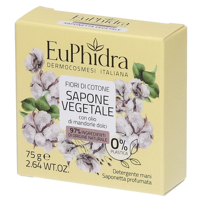 Euphidra Saponetta Vegetale Fiori Di Cotone75 G