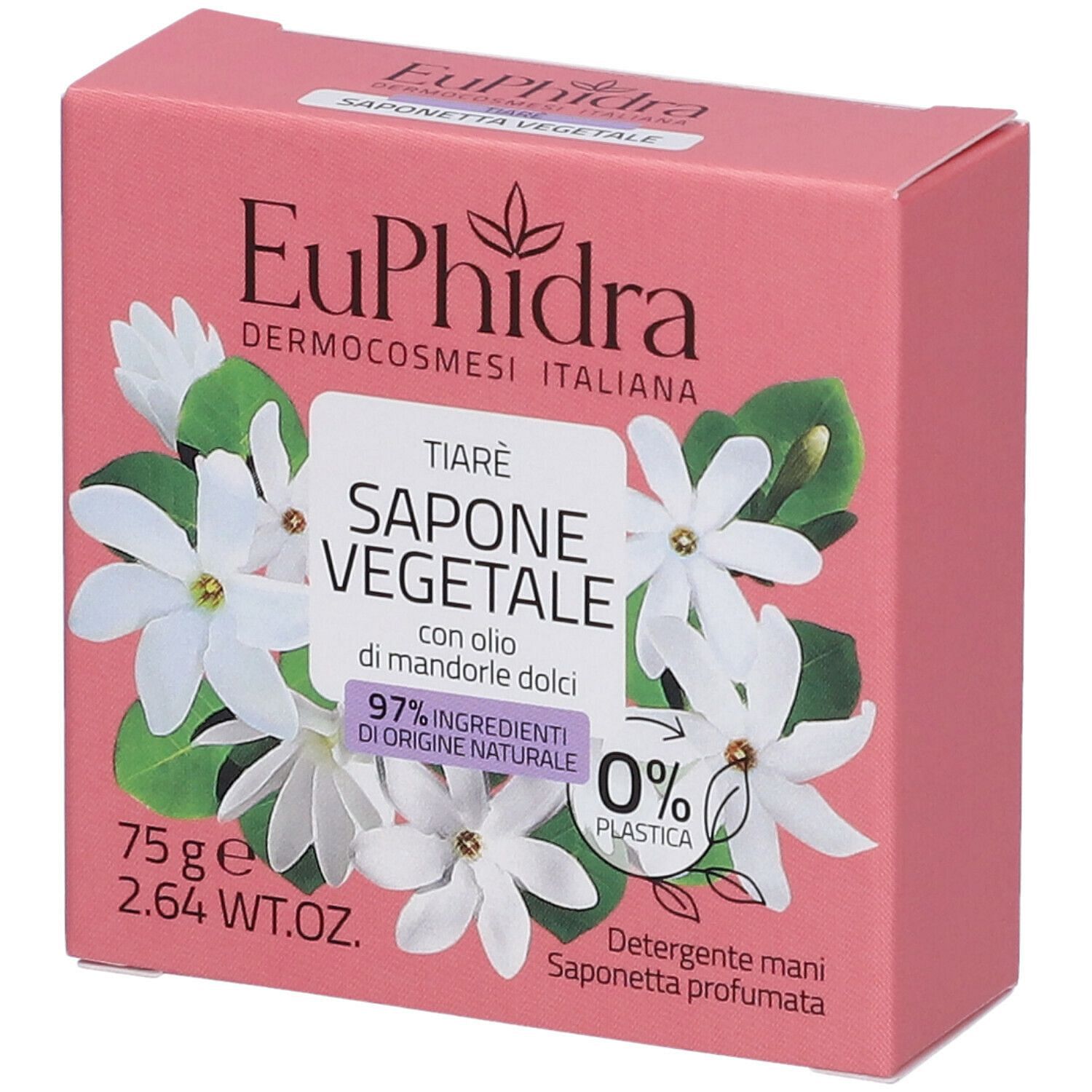 Euphidra Saponetta Vegetale Tiare' 75 G