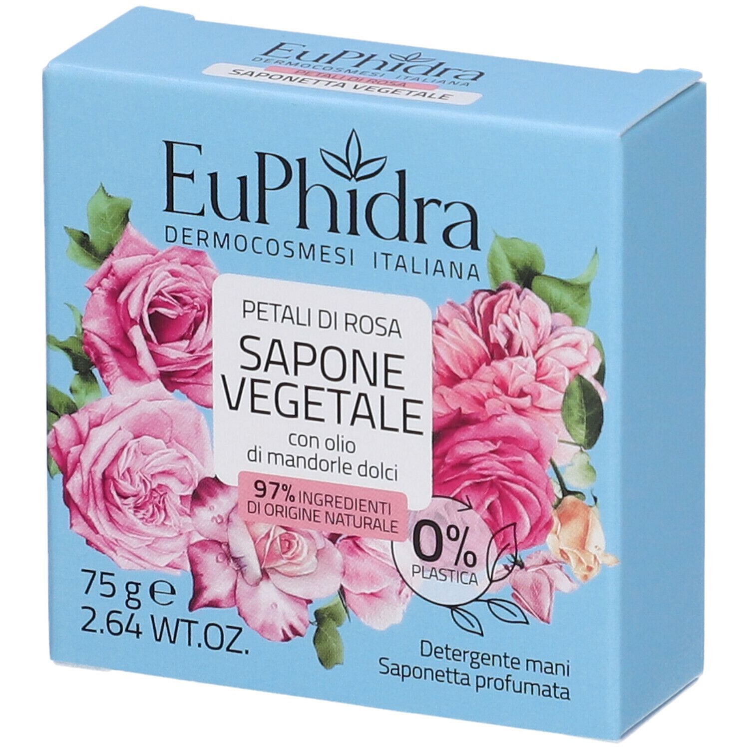 Euphidra Saponetta Vegetale Petali Di Rosa 75 G