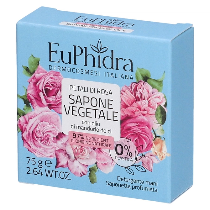 Euphidra Saponetta Vegetale Petali Di Rosa 75 G
