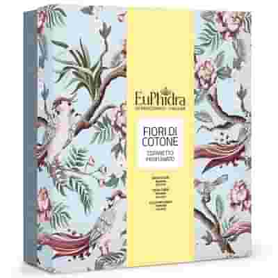 EUPHIDRA FLOREALI COFANETTO FIORI DI COTONE DA 1 BAGNO CREMA+1 ACQUA PROFUMATA+1 SAPONETTA VEGETALE