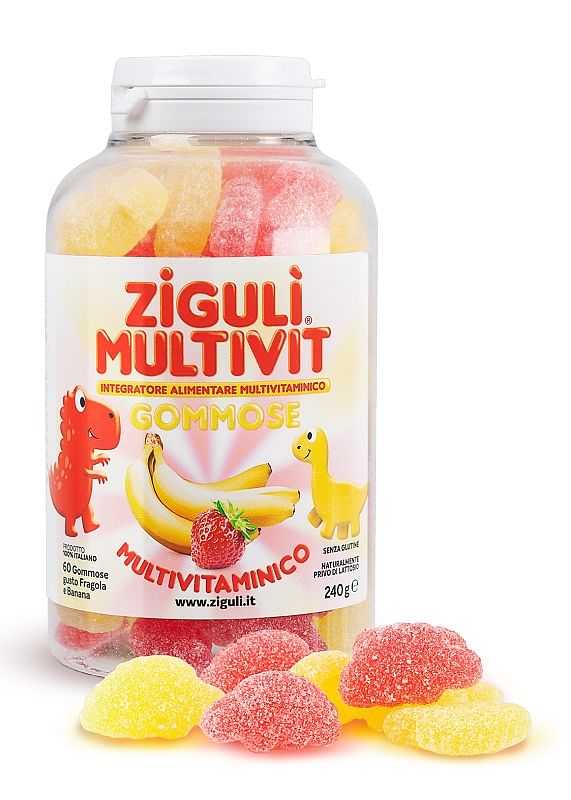 Ziguli Multivit Fragola E Banana 60 Gommose