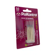 PLAKKONTROL NATURAL KONTROL TOOTHPICKS 50 PEZZI