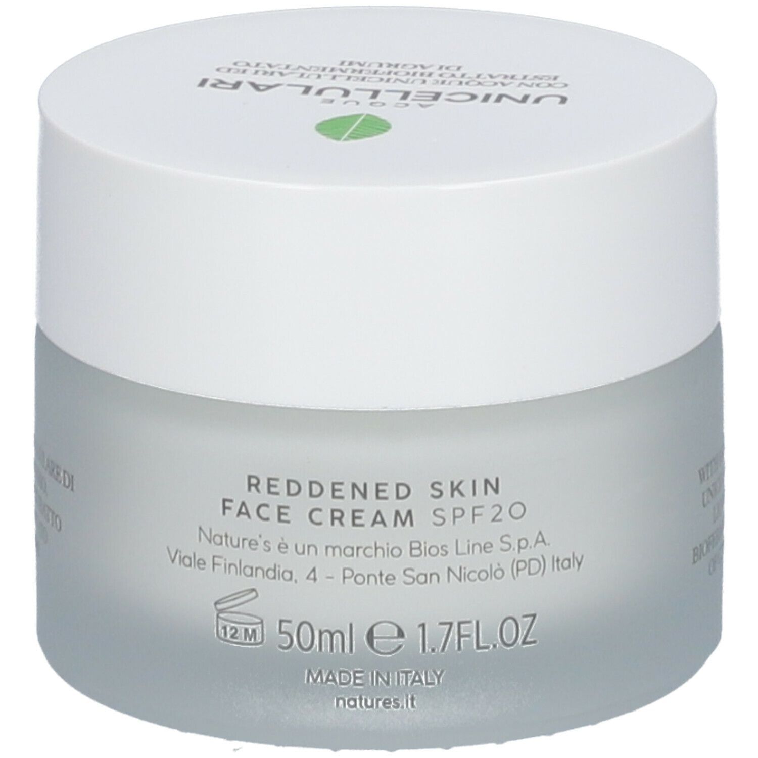 NATURE'S ACQUE UNICELLULARI CREMA VISO PELLI ARROSSATE SPF20 50 ML