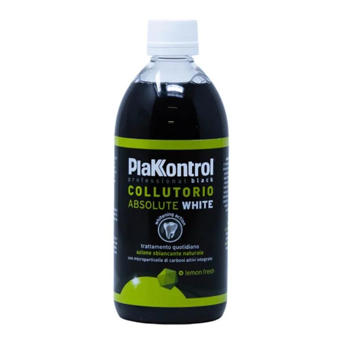 Plakkontrol Absolute White Collutorio Black 500 Ml