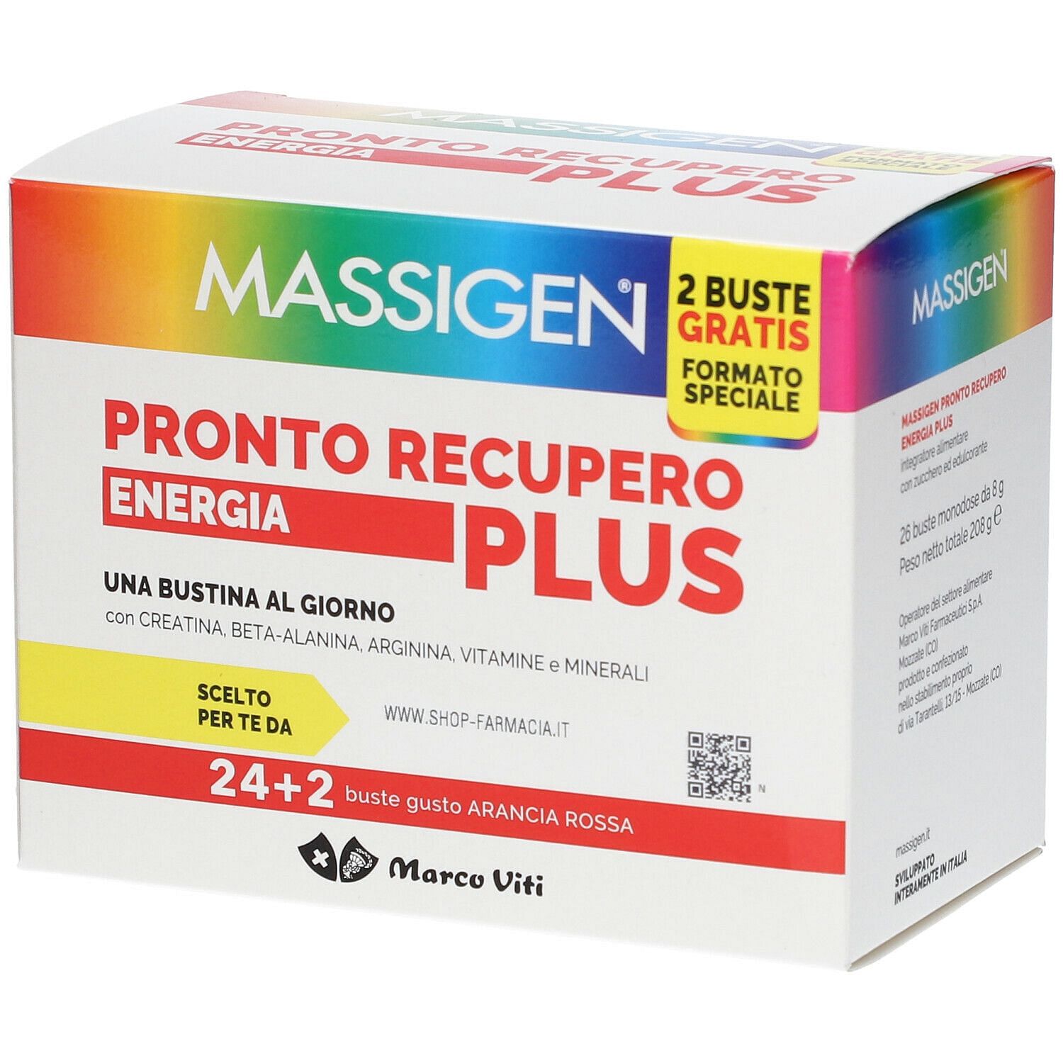 Massigen Pronto Recupero Energia Plus 24 Bustine + 2 Bustine