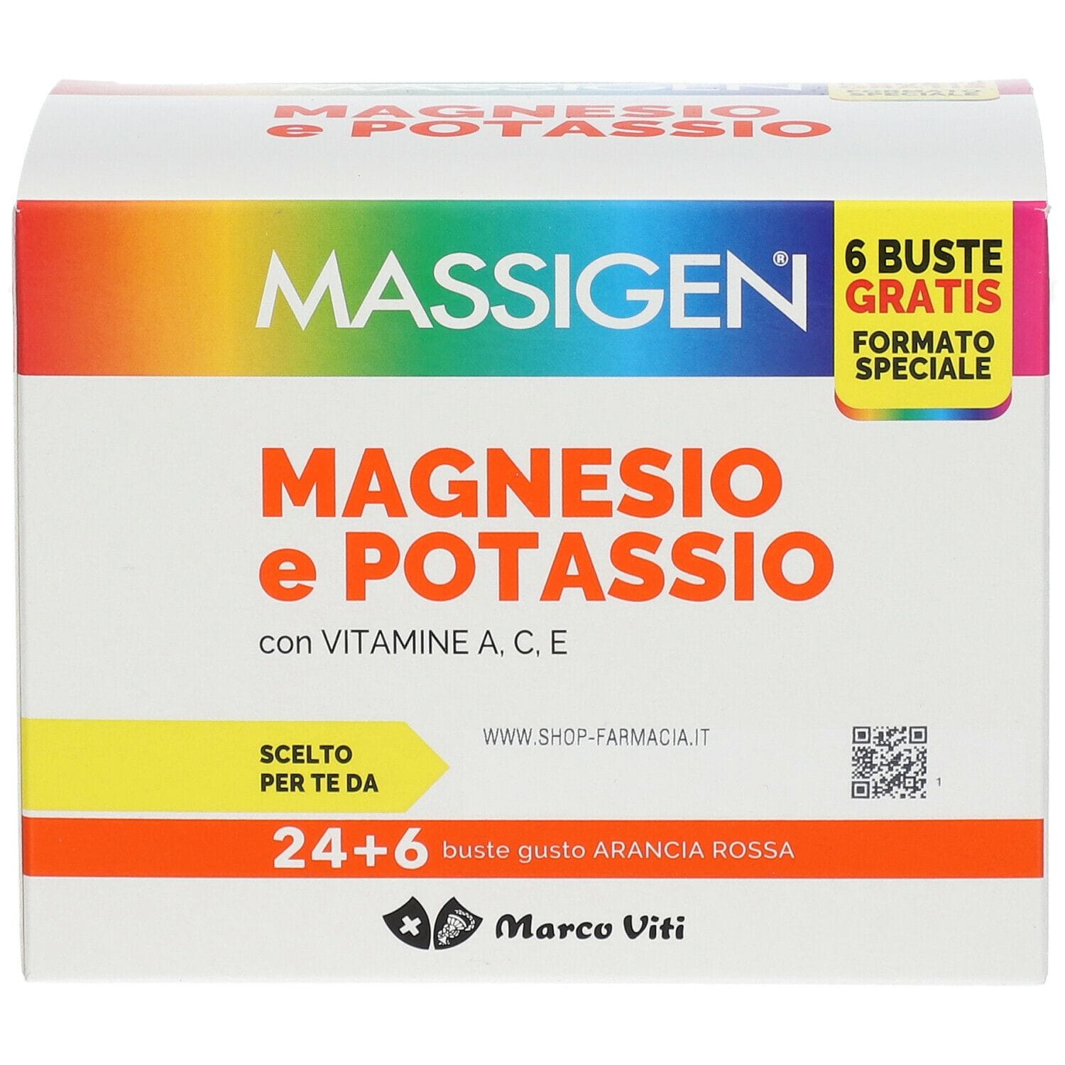MASSIGEN MAGNESIO POTASSIO 24 BUSTINE + 6 BUSTINE