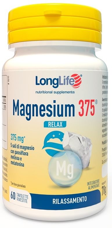 Longlife Magnesium 375 Relax 60 Tavolette