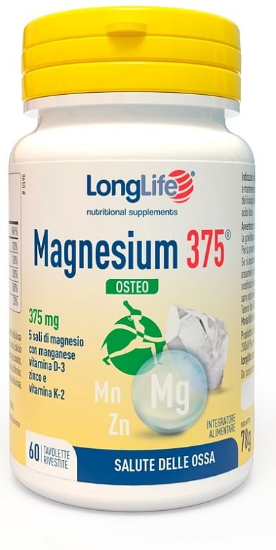 Longlife Magnesium 375 Osteo 60 Tavolette