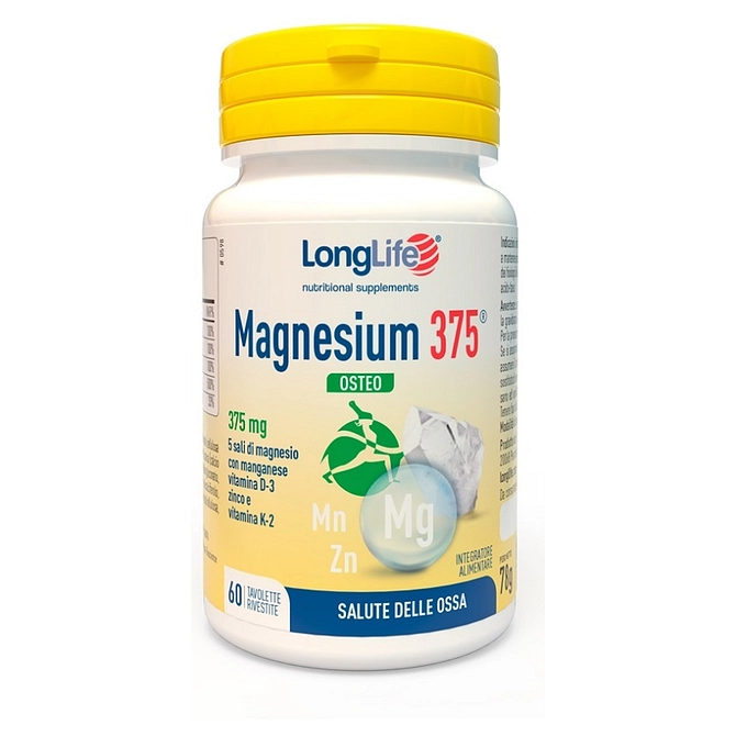 Longlife Magnesium 375 Osteo 60 Tavolette
