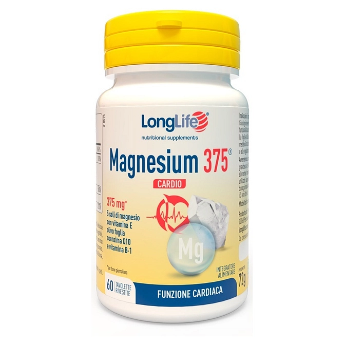 Longlife Magnesium 375 Cardio 60 Tavolette