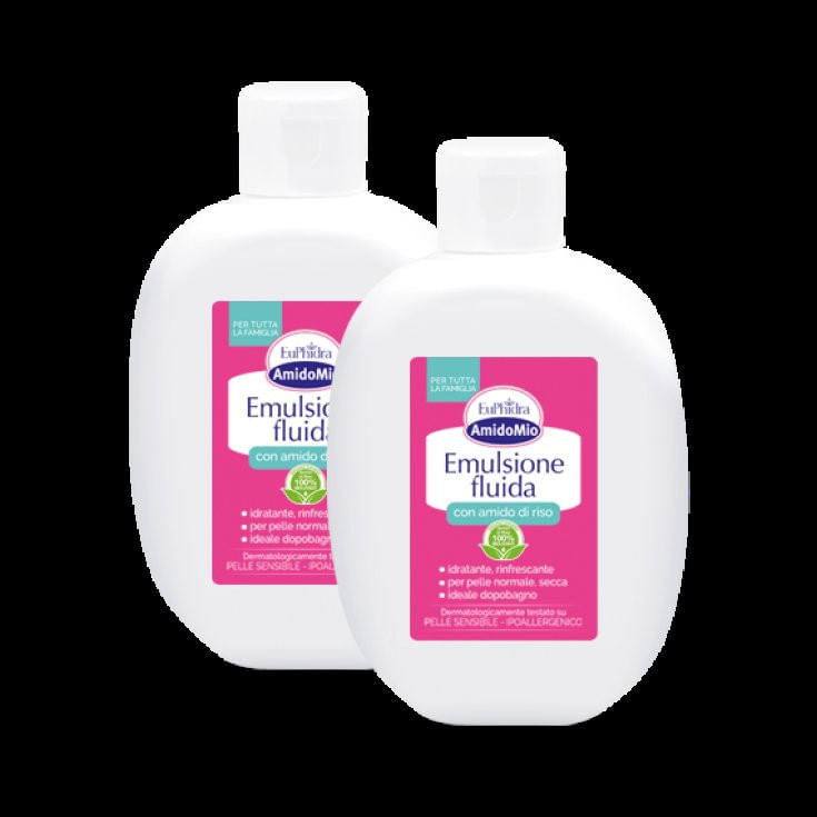 EUPHIDRA AMIDOMIO EMULSIONE FLUIDA BIPACK 200 ML