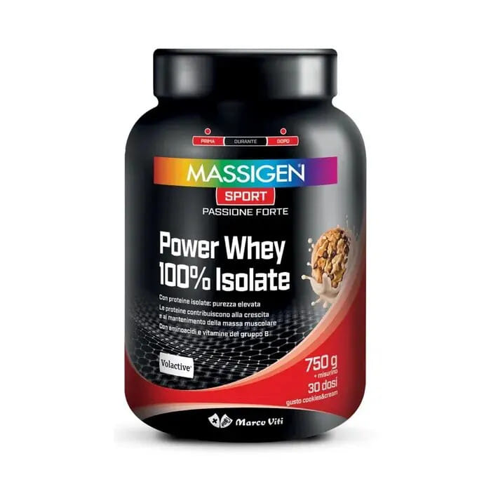 MASSIGEN SPORT POWER WHEY ISOLATE COOKIES 750 G