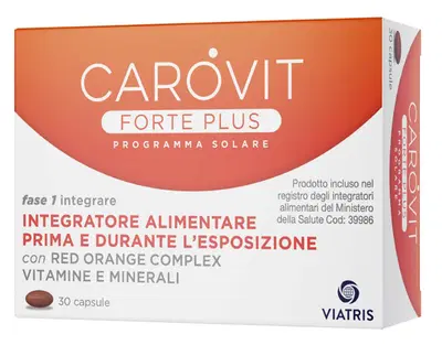 CAROVIT FORTE PLUS PROGRAMMA SOLARE 30 CAPSULE BL CAROVIT FORTE PLUS PROGRAMMA SOLARE 30 CAPSULE BL