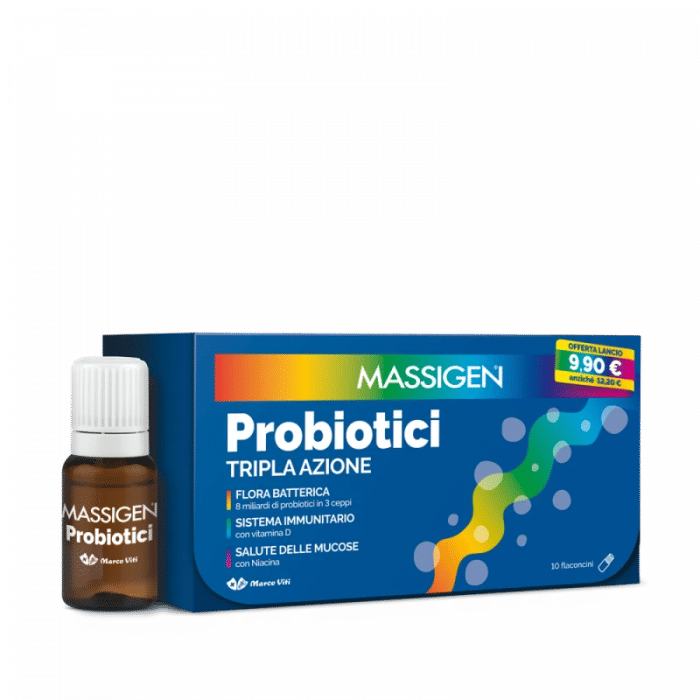 Massigen Probiotici 10 Flaconcini X 8 Ml