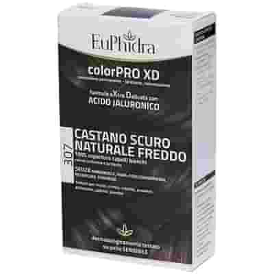 EUPHIDRA COLORPRO XD 307 CASTANO SCU NATURALE F COLORE + ATTIVANTE + BALSAMO + CUFFIA + GUANTI
