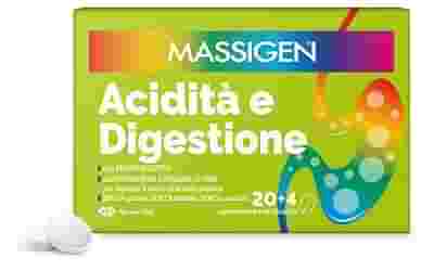 MASSIGEN ACIDITA' E DIGESTIONE 24 COMPRESSE MASTICABILI