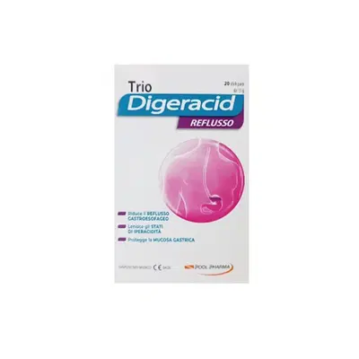 TRIO DIGERACID REFLUSSO 20 STICKPACK TRIO DIGERACID REFLUSSO 20 STICKPACK