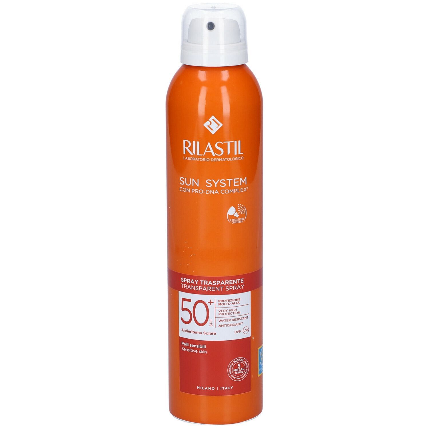 Rilastil Sun System Trasparent Spray Spf50+ 200 Ml