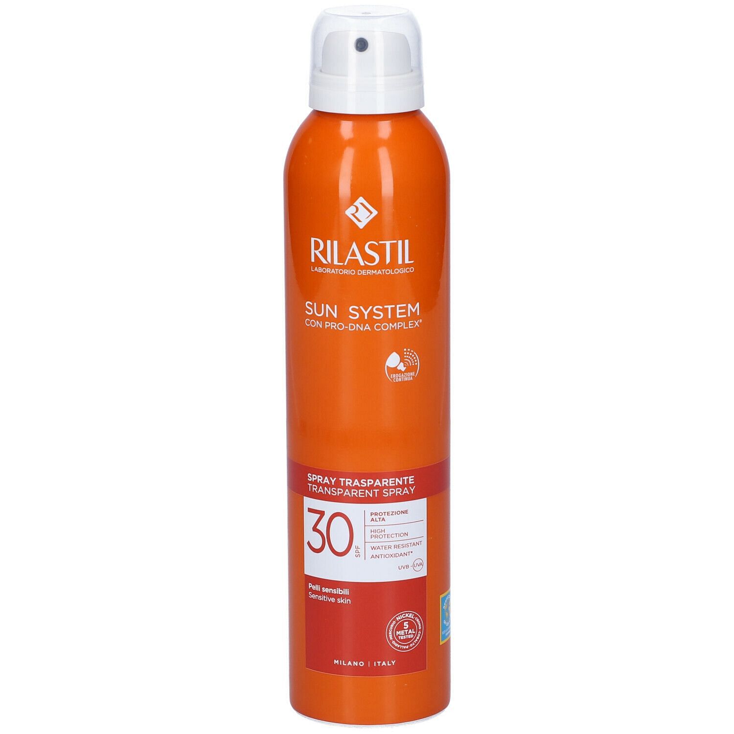 Rilastil Sun System Transparent Spray Spf30 200 Ml