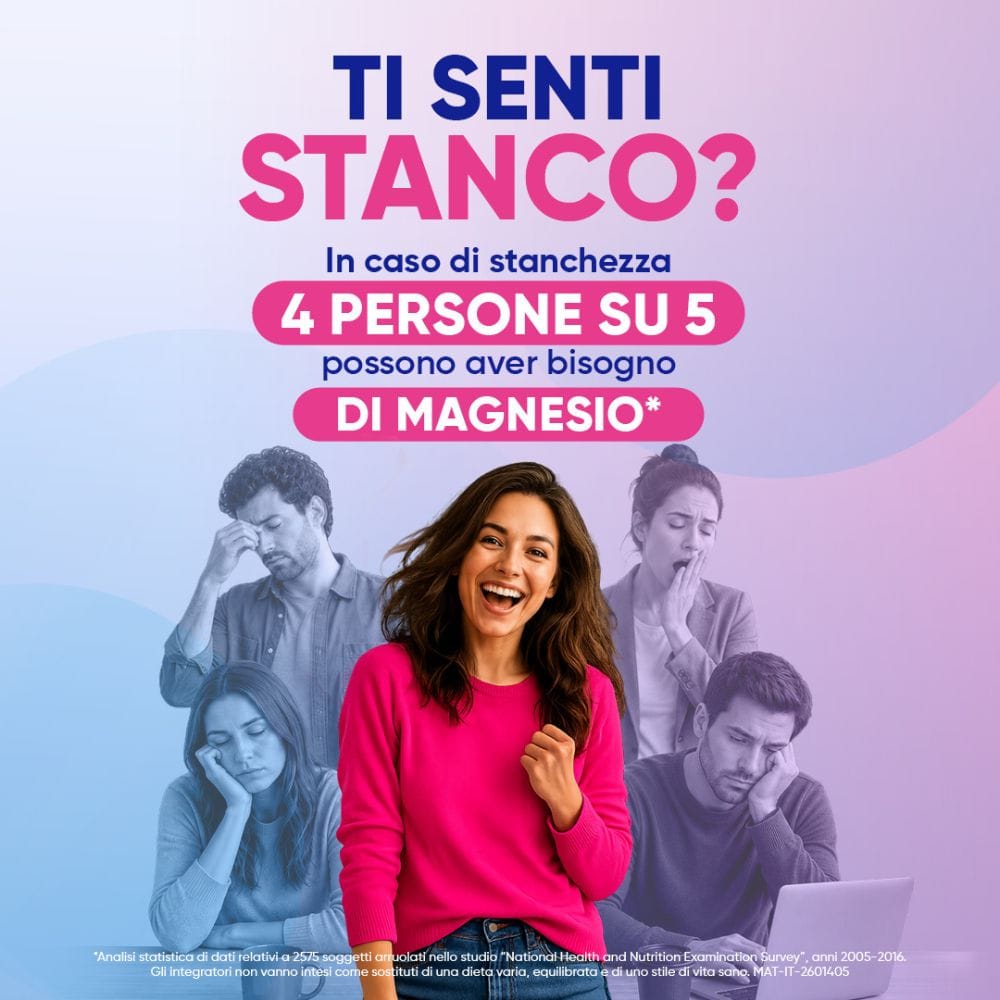 Mag Ricarica con Magnesio Pidolato, Magnesio Ossido, Vitamina B6 contro Stanchezza Mentale e Fisica, 24 bst