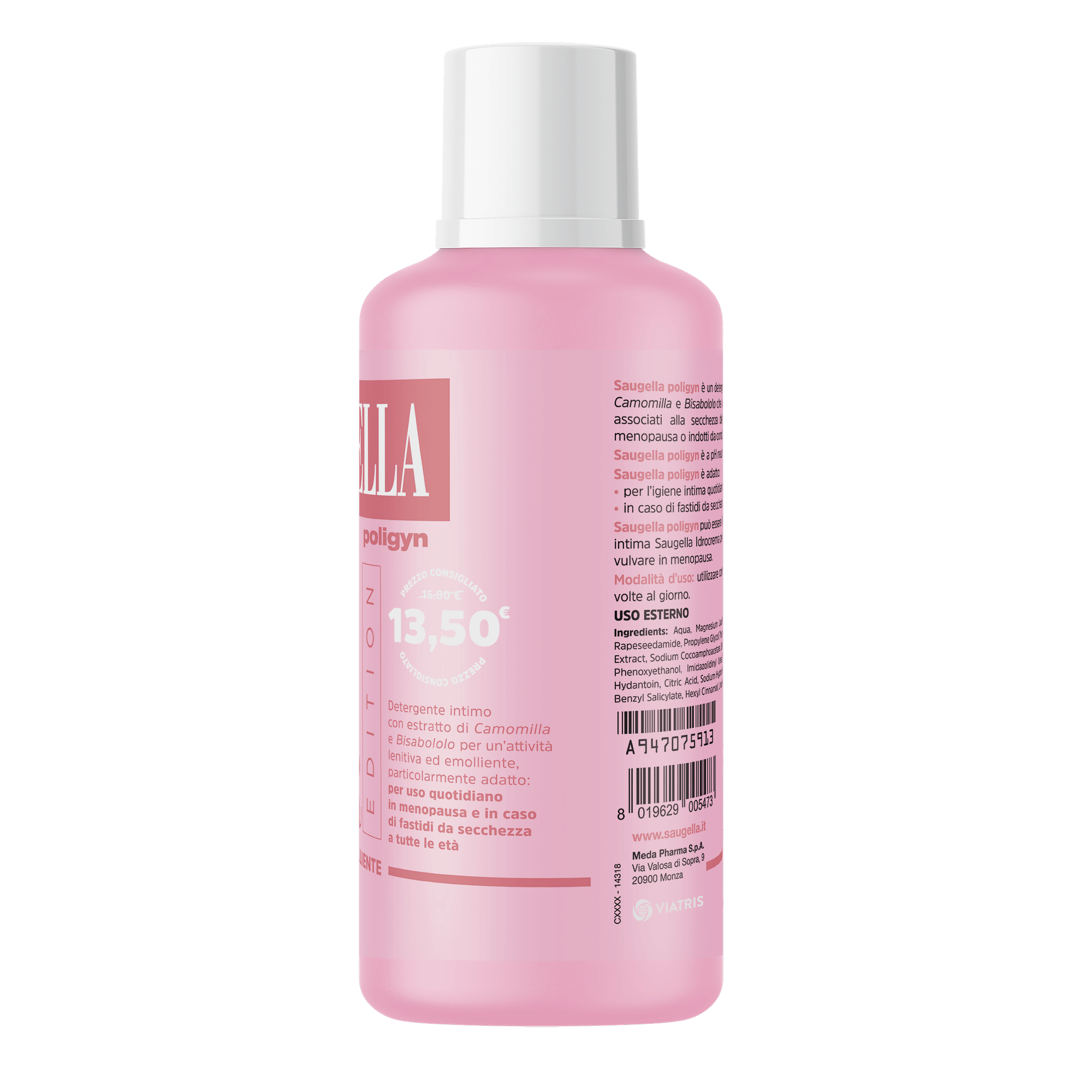 SAUGELLA POLIGYN COLOUR EDITION DETERGENTE INTIMO 500 ML
