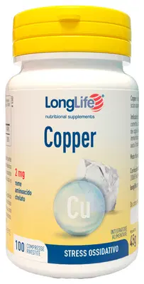 LONGLIFE COPPER 100 COMPRESSE RIVESTITE LONGLIFE COPPER 100 COMPRESSE RIVESTITE