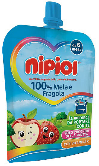 Nipiol Purea Pouch Mela Fragola 85 G