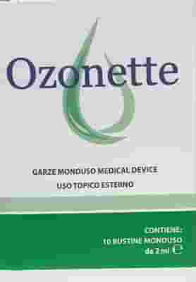 GARZA OZONETTE IMBIBITA DI OLII OZONIZZATI 15 X 15 CM 10 BUSTE