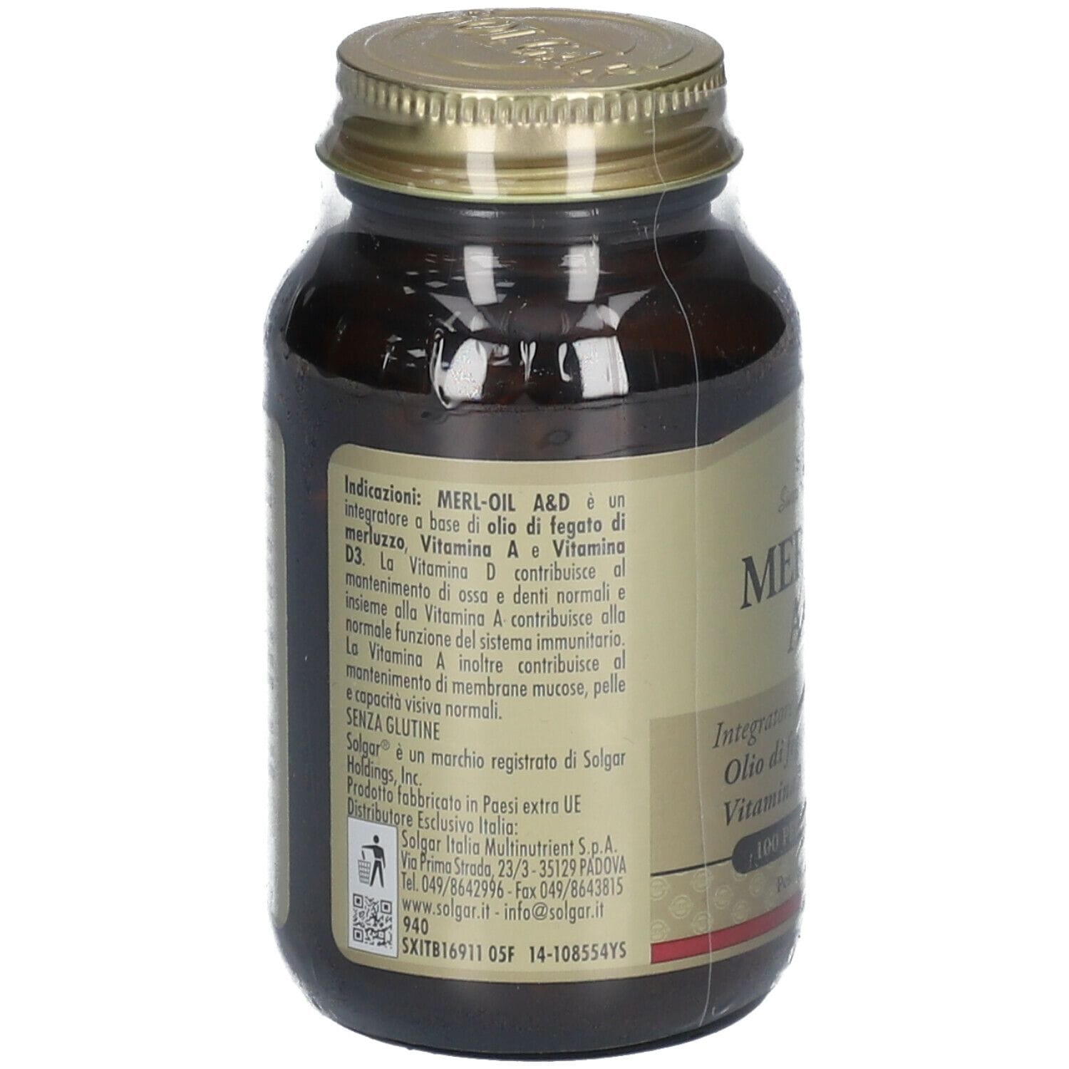 MERL OIL A&D 100 PERLE SOFTGEL