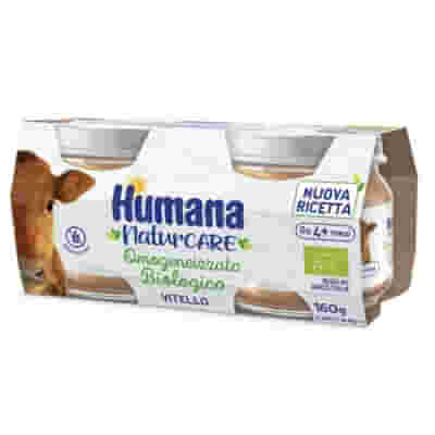 HUMANA OMOGENEIZZATO VITELLO BIOLOGICO 2 PEZZI 80 G