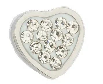 ORECCHINO CUORE ACCIAIO STRASS ORECCHINO CUORE ACCIAIO STRASS